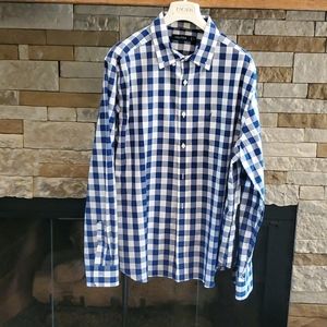 NWOT Nautica gingham plaid shirt XL